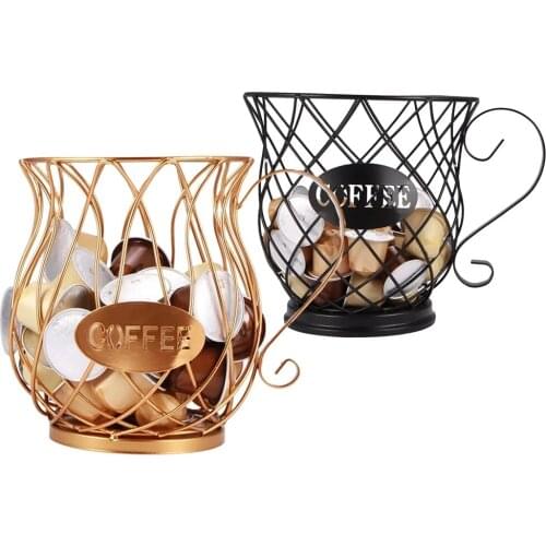 Coffee Capsule Organizer Storage Basket Practical Coffee Drawers Capsules Holder For Nespresso Coffee Capsule Shelves