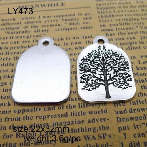22x32mm Antique Silver Zinc Alloy Life Tree Charms Pendant Fit For Jewelry Making 20PCS/lot