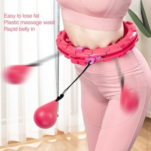 Sport Hoop Yoga Home Fitness Smart Sport Ring Adjustable Waist Training Ring Belly Trainer Abdominal Weight Loss Weighted Hoop