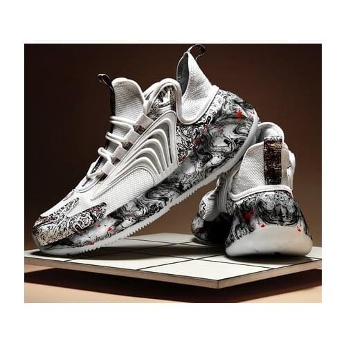 Stylish Color Scheme Men Sneakers Breathalbe Mesh Running Shoes for Men Comfortable Black Traveling Walking Sport Shoes Footwear