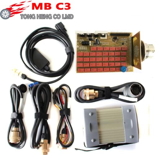 Best Quality MB Star C3 Full Chip Support 12V & 24V SD C3 Star Diagnosis Tool MB Star C3 Multiplexer Tester