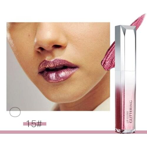 Waterproof Pearlescent Moisturizing Lip Glaze Explosive Starry Sky Shining Lip Gloss Lipstick Multiple Colors Available