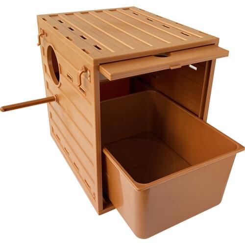 Breeding Box Parrot Laying Nest Pull-out Door with Drawers Plastic Models Disassemble and Clean The Bird Nest