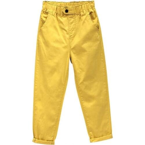 Women Trousers Newest Summer Women Harem Pants Solid Color Loose Simple Trousers Elastic High Waist Plus Size Casual Pants