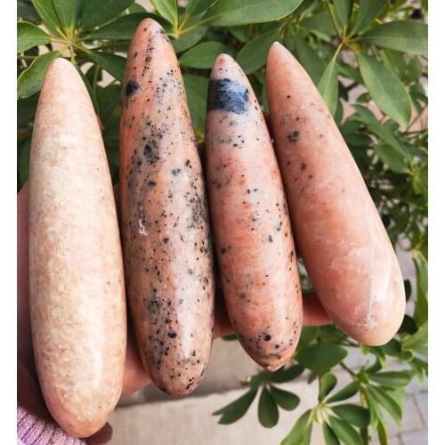 Natural Africas red Crystal Massage stick Gemstone jade Massage Wands quartz Stone Healing for women 1pcs