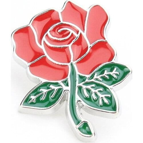 1 PCS Fashionable womens rose flower metal lapel pin dress decoration brooch accessories for banquet parties for women
