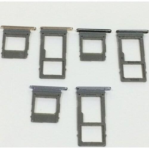 10Set/lot Original New A530 Dual Sim Card Tray & Micro SD Memory Card Holder Adapter for Samsung Galaxy A8 2018 Replacement