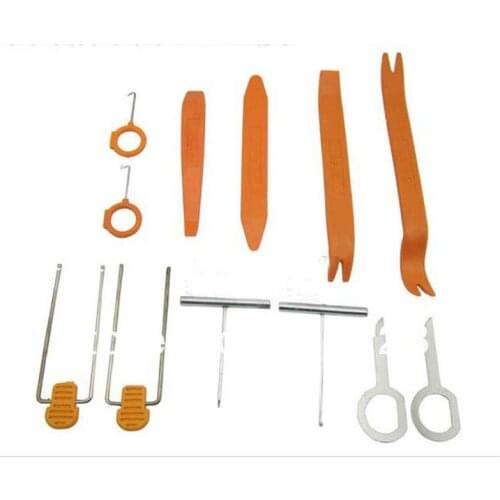 12pcs Plastic Auto Panel Radio Door Clip Trim Removal Tools Kit Audio Install Pry Car Repair Tool Car Accessories