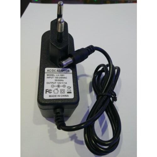 DC 12V 1A 12V1A LX1201 AC 100-240V 1000mA LED power adapter EU plug 5.5*2.5 LED strip Power Supply Adapter drive for 3528/2835