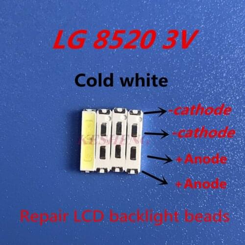 120 PZ PER LG SMD 8520 LED Backlight 0.5 W 8520 3 V bianco Freddo-55LM TV Application