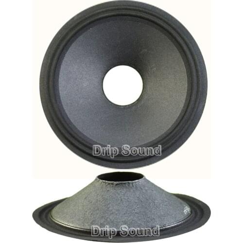 2pcs 8" inch 195mm 49.5mm Core Speaker Cone Paper Basin Woofer Drum Paper Cloth Edge Trumper Bass Repair Parts