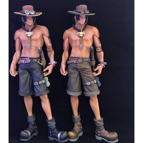 3pc/set One Piece Master Star King Of Artist Portgas Ace PVC Action Figure Cartoon Color Collection Model Toy Birthday gift 29cm