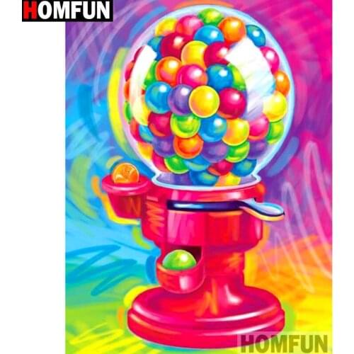 HOMFUN Full Square/Round Drill 5D DIY Diamond Painting "Colored ball" Embroidery Cross Stitch 5D Home Decor Gift A14736