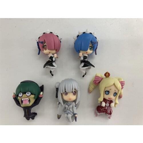 Anime Re:Life in a different world from zero Rem Ram Emilia Beatrice PUTITTO Vol.2 PVC Action Figure Collectible Model Toy Doll