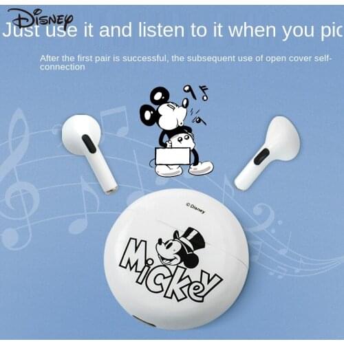 Disney wireless bluetooth headset Mickey Minnie TWS in-ear sports running fitness music earplugs 5.0