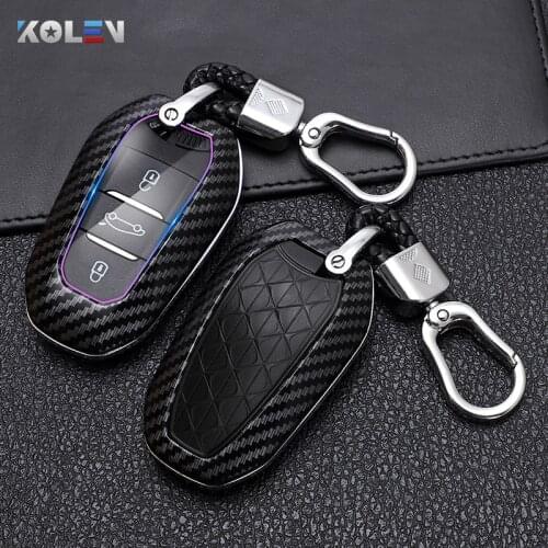 ABS Car Remote Key Case Shell Full Cover Protect Fob For Peugeot 2008 3008 5008 For Citroen C3-XR C4 C4L C6 Picasso DS4 DS5 DS6