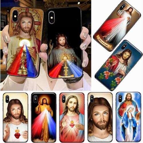 Divine Mercy Jesus Cross free shipping Phone Case for iPhone 11 12 pro XS MAX 8 7 6 6S Plus X 5S SE 2020 XR