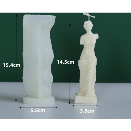 DIY Venus Candle Mold Art Candle Silicone Mold Fragrance Human Shaped Candle Making Wax Plaster Mould Handmad