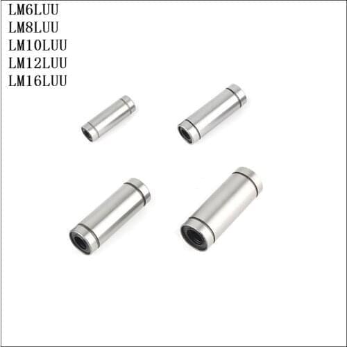 1-15pcs LM6LUU / LM8LUU / LM10LUU / LM12LUU / LM16LUU / LM20LUU Long Type Linear Ball Bearing Bushing For 3D Printer CNC Parts