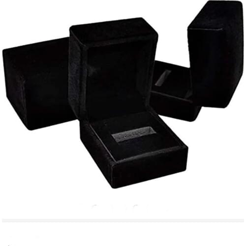 Elegant Ring Black Velvet Packing Box