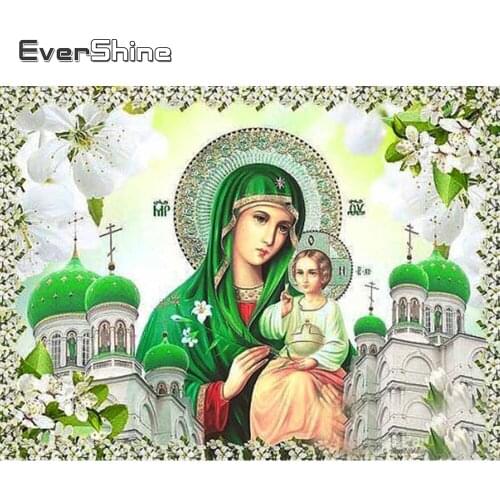 Evershine 5D Diamond Painting Religion Cross Stitch Kits Diamond Embroidery Icon New Arrival Rhinestone Pictures Handmade Gift