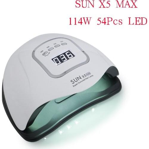 Nail Lamp for Manicure 114W SUN X5 MAX UV LED Lamp for Nail Dryer for Curing UV Gel Varnish Nail Tools With Sensor LCD Display