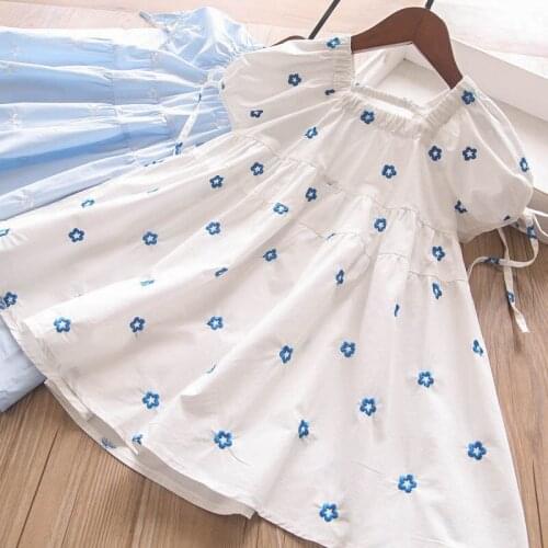 Summer new girls flower dress infant girl dresses wholesale children clothes