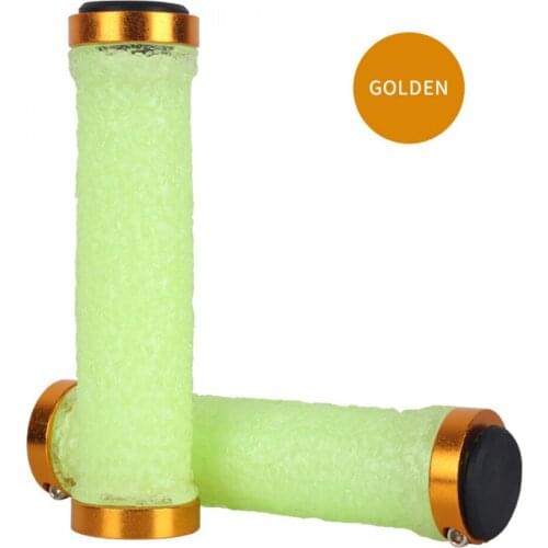 Mountain Bike Silicone Crystal Handle Set Bilateral Lock Grip Bicycle Handlebar End Handle New Imported Silicone Material