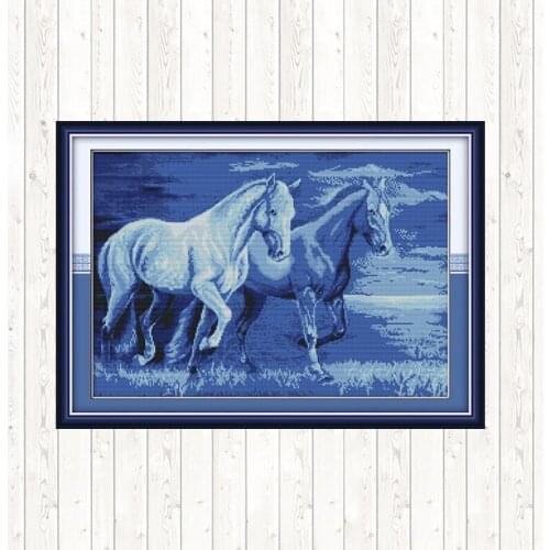 Walking Together Cross Stitch Kits Wall Home Decor Needlepoint DIY Embroidery Needlework Sets Counted Dmc 14ct 11CT Cross Stitch