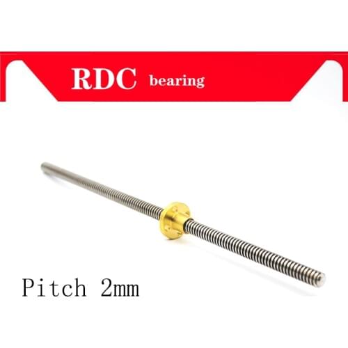 NEW Lead Screw 8MM Thread 8mm T 3D Printer & CNC THSL-500-8D Length 100/200/300/400/500/600mm T-type Stepper Motor Trapezoidal