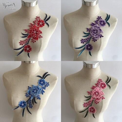 New arrive Lace Neckline Flower Embroidery Lace Collar Decoration DIY Sewing Applique Fabric Embellished Clothing Accessories