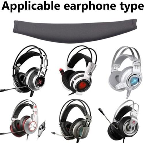 Headphone Headband Protective Cover Diving Cloth Replacement Headphone Head Beam Cover for Universal Internet Cafe Headphone