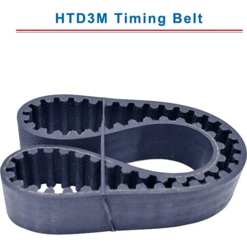 HTD3M Timing Belt with circular teeth 3M-660/669/672/675/684/687/690/696/699/708 teeth pitch 3mm belt width 10/15 mm