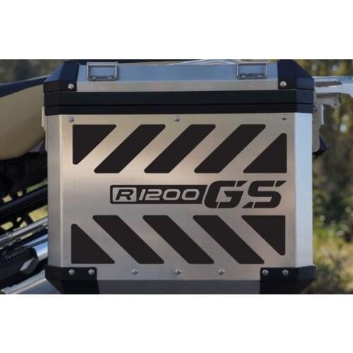 R1200 GS Motorcycle Reflective Decal Kit "GS Large Chevrons" for Touratech Panniers