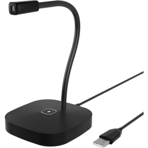 USB Microphone Desktop Microphone Plug and Play Home Studio USB Computer Microphone with Mute Button