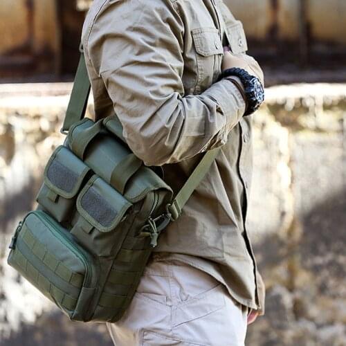 Military Tactical Bag Molle Messenger Shoulder Bag Waterproof Backpack Male Outdoor Camouflage Single Belt Sack Hunting Handbags
