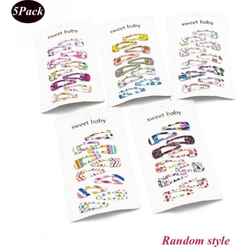 50PCS Childrens Hairpin Snap Hair Clips Cute Mini Headdress Random Colors Barrettes for Girls Toddlers Kids Hair Accessories