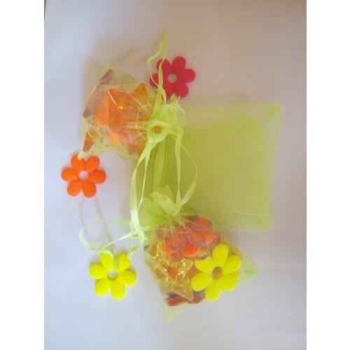 17*23cm 5000pcs Organza Bag green Drawstring bag jewelry packaging bags for tea/gift/food/candy small transparent pouch Yarn bag