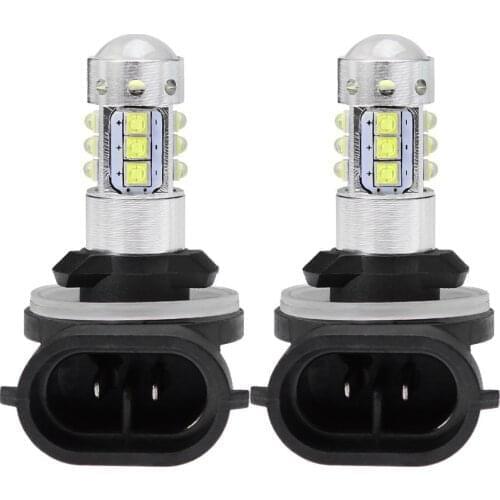 2pcs 881 H27 Super Led Bulbs 80w Auto lights car led bulbs Car Light Source DC 12V-24V 6500K White Fog Lamp Car Headlight H1 H3
