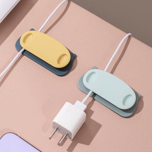 80% Dropshipping!!4Pcs Pig Nose Shape Plug Storage Rack Reusable HIPS Easy to Paste Power Plug Holder for Bathroom