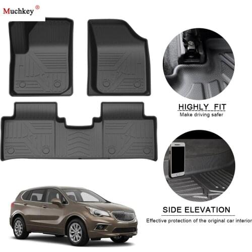 Car Floor Mats For Buick Envision 2014-2020 TPE Non-Slip Foot Pad Waterproof Rubber Carpets Auto Automobile Interior Accessories