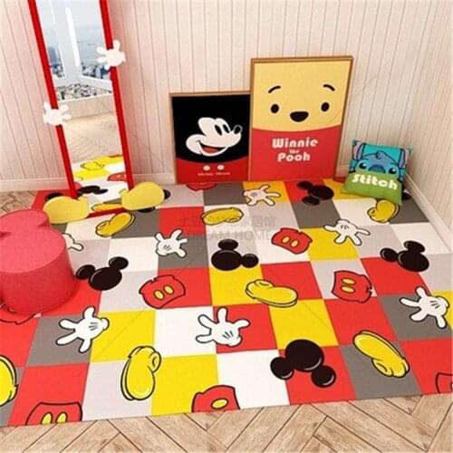 Kids Playmat Long Kitchen Mat Mickey Minnie Bath Carpet Floor Mat Home Entrance Doormat Bedroom Living Room Floor Mats