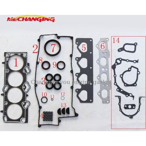 For HYUNDAI ELANTRA 16V 1.8L G4GB Full Set Automotive Spare Parts Engine Seal Overhaul Package 20910-23C20 50213900