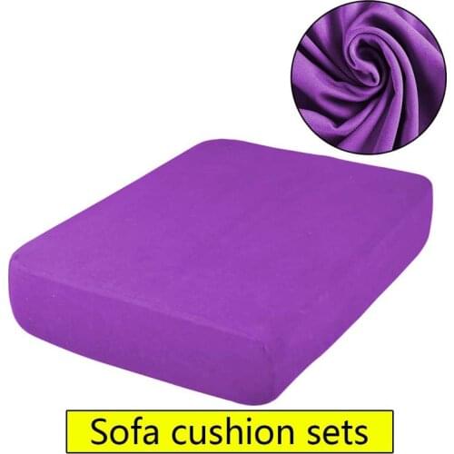 Elastic Sofa armchair Cushion Cover Summer Ice Sikl 1/2/3/4 Seat Chaircover Furniture Protector Cap Removable Slipcover