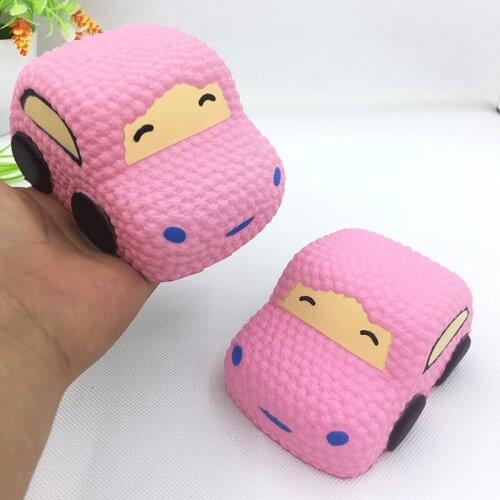 1Pc Jumbo Kawaii Cartoon Car Soft Slow Rising Creative Bread Scented Soft Squeeze Toy Anti-Stress Crush for Kid Xmas Funny Gift