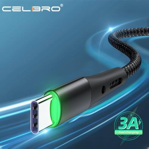 Led Type C Fast Charge Cable 2/3 Meters Micro Usb Data Cabel Usb C for Samsung S21 Ultra F62 M62 Xiaomi Poco M3 C3 Redmi 9 9t 9i