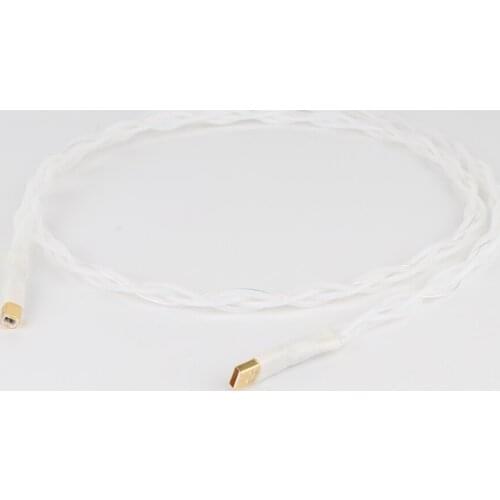 Pure silver decoder hifi fever USB (A - B) line DAC data cable 1M audio usb hifi cable