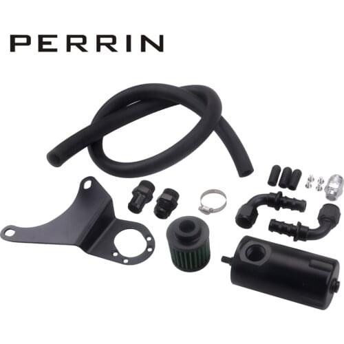 Black New arrivel Oil Catch Can Crankcase VTA kit for Mitsubishi EVO VIII IX 4G63T