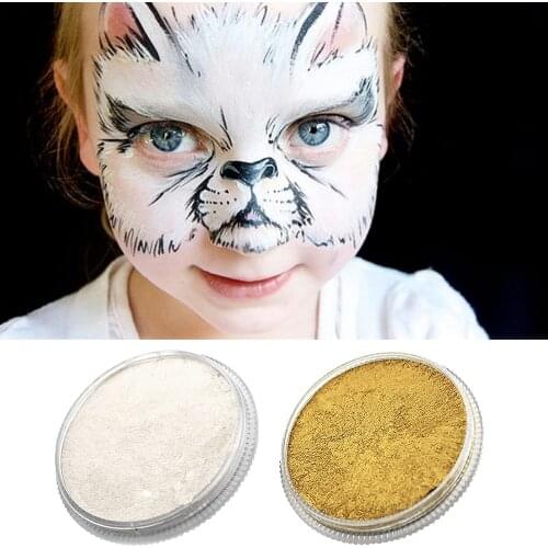 30g Face Painting Pigments Face Body Paint Pearl Metallic Color Drawing Pigment Festivals Party Halloween Face Makeup Pigment
