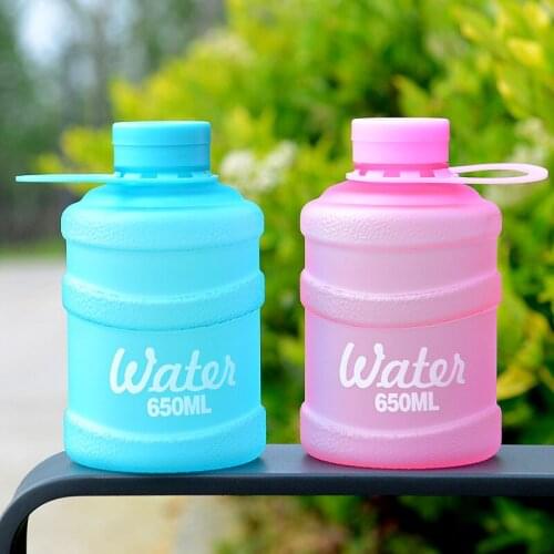 Summer Bucket Cup CreativePlastic Bottle Portable Drop Resistant Children Water Bottle Student Leisure Water Bottle